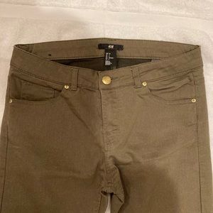 H&M Green Skinny Jeans - Size 6